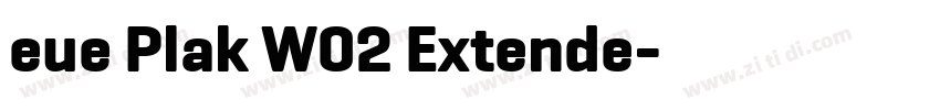 eue Plak W02 Extende字体转换
